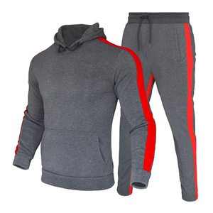 Men's Plus Size Winter Casual Pullover Tracksuit New Arrival Breathable 100% Cotton Reversible Sportswear Ribbed Jogger Pullover - Product Image 1