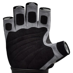 ถุงมือออกกำลังกายสำหรับทุกเพศถุงมือยกน้ำหนักทำจากหนังมีสายรัดข้อมือปรับโลโก้ได้ตามต้องการ - Product Image 6