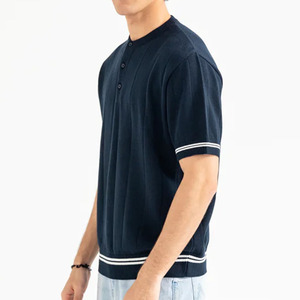 Ropa informal, ropa, polos para hombre, forro en los bordes, algodón de alta calidad, transpirable, Diseño a rayas, camiseta Polo para hombre - Product Image 4