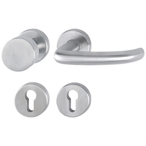 HOPPE San Francisco Tiradores de Muebles en Forma de U de Acero Inoxidable, Juego de Perillas Planas PZ DIN D/K con Roseta E58/42KV/42KVS/1301Z (Cualquiera) - Product Image 3