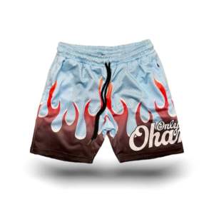 Pantalones Cortos de Malla Personalizados para Verano, Estilo Urbano, Holgados, de 5 Pulgadas, Sublimados, a la Moda, para Hombre - Product Image 1