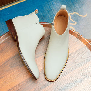 <b>Vintage</b> Suede Chukka <b>Boots</b> with Classic Lacing and Wear for Men's Business Casual and Retro Matching - Product Image 5