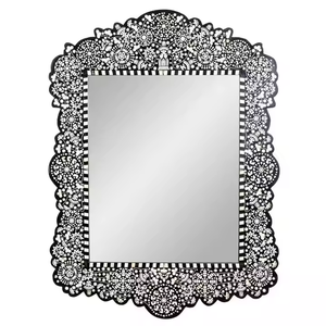 Marco de Espejo de Pared de Diseño Único, Decoración de Pared para Sala de Estar, Vestíbulo o Baño, Accesorios de Decoración - Product Image 1