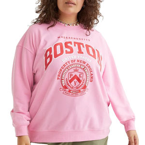 Sudadera Larga de Mujer, Tejido de Felpa Cálido, Estampada, Holgada, con Mezcla de Algodón, Estilo Relajado, Cómoda y Suave para Uso Diario - Product Image 3