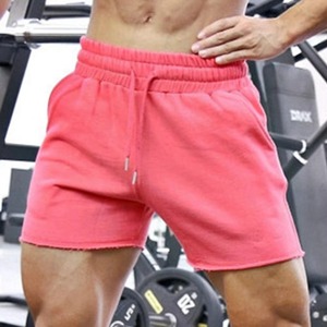 Short de fitness en maille pour hommes 100% coton, sport d'été, musculation, squat profond, course à pied, jogging, basket-ball, exercice - Product Image 2