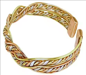 Handcrafted Modern Pure <b>Copper</b> Magnetic Bracelet Brass Wire Wrap Wellness Cuff <b>Bangle</b> for <b>Men</b> Women Polished Traditional - Product Image 5