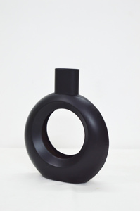 Vantage Hierro forjado Venta caliente Negro Mesa Jarrones Metal Recubierto de polvo Antiguo Nuevo aspecto Premium Hogar/Boda Decoración Jarrones - Product Image 6