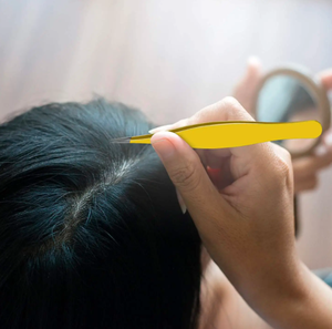 Nouveau style 2025 – Pince à épiler ANNAAIF en acier inoxydable de haute qualité, réutilisable, légère et sûre, à pointe carrée, pour poils incarnés (lot de 6) - Product Image 5