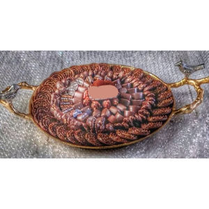 Conception de chocolat martelé pour les mariages élégant bol de service en métal moderne hôtels accessoires de salle à manger écologiques porte-bonbons - Product Image 5