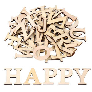 ตัวอักษรไม้ขนาดพิเศษ A-Z ตัวพิมพ์เล็ก ตัวอักษรไม้อัดสำหรับงานศิล<span class=keywords><strong>ป</strong></span>ะ งานฝีมือ DIY - Product Image 4