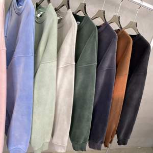 Conjunto de sudaderas con capucha personalizadas al por mayor, 360gsm de tela para hombres y mujeres con el mismo color sólido, nuevo traje de sudadera de terciopelo Suelto - Product Image 6