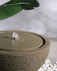 Adorno de jardín de hormigón de fibra de vidrio ligero Arte hecho en Vietnam-Cerámica para el hogar Característica de agua de 40cm de diámetro para diseño de paisaje - Product Image 4