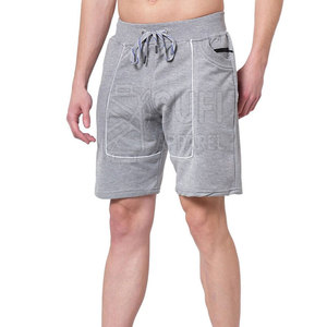 Shorts pour homme en coton 100% doux au toucher, avec des caractéristiques de séchage rapide et respirantes, motif uni, style décontracté, fermeture à cordon - Product Image 2