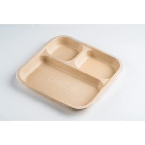 Contenitore per Stoviglie Usa e Getta a 3 Scomparti - Product Image 1
