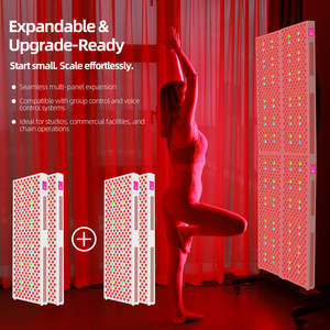 Panel de Lámpara de Terapia de Luz Roja de Cuerpo Completo con Chip Dual Sunplus de 480 Nm - 1060 Nm, Dispositivo Infrarrojo de 5 W, 1000 W, 1500 W, 9 Longitudes de Onda - Product Image 4
