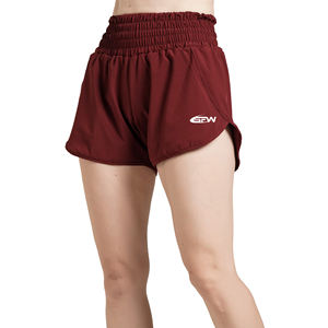 High Waisted Wide Leg Cute Ruffle <b>Waist</b> Drawstring Casual 2025 Vacation Outfit Sublimation Womens Summer Shorts with Pockets - Product Image 1