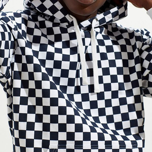 Nouvel Arrivage Hiver – Sweat à Capuche Court et Ample Effet Délavé pour Homme, 100% Coton Tricoté, Impression Numérique Unie, Style Streetwear Zippé - Product Image 4