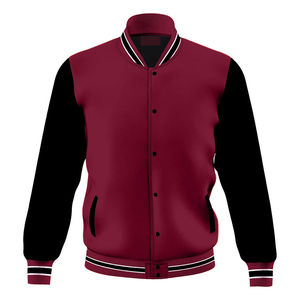 Best Stuff Hommes Collège Toile Varsity Vestes Logo Personnalisé Plaine Letterman Varsity Veste En Gros Blanc Toile Varsity - Product Image 1