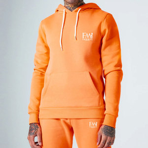 ชุดวอร์มผ้าฝ้าย100% ของผู้ชายชุดวอร์มระบายอากาศชุดออกกำลังกายในยิมชุดฤดูหนาวพร้อมผ้าปรับแต่งได้ - Product Image 1