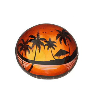 Bol profond en coquille de noix de coco pour une utilisation quotidienne en-cas de salade de fruits ou accessoires de cuisine à thème naturel - Product Image 6