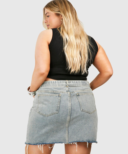 Falda Vaquera Corta de Cintura Alta para Mujer, con Cinturón, Estampado Animal de Diamantes, Accesorio Formal para Verano y Otoño, Estilo Dulce y Sexy, Largo Maxi - Product Image 2