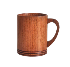Taza de Madera Contemporánea con Asa de Madera de Mango, Ecológica y Duradera, para Uso en Interiores y Exteriores, Color Personalizable - Product Image 1