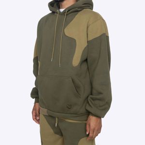 เสื้อฮู้ดผ้าคอตตอนขนแกะมีฮู้ดสีสองโทน - Product Image 4