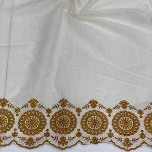 pure cotton work fabric make to fancy dress material - Product Image 2