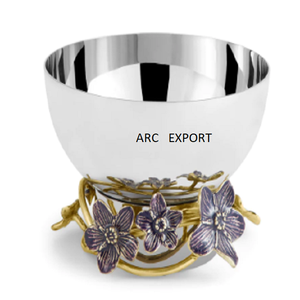 ชามอาหารรูปหัวใจชามโลหะสีขาวและสีทองสำหรับตกแต่งโต๊ะดีไซน์เนอร์ชามเสิร์ฟอาหารและผลไม้ - Product Image 3