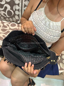 Nouveau Style occidental cheveux sur cacher fourrure daim cuir frange sac haute qualité Boho femmes fourrure cuir Unique moyen Concho frange sacs - Product Image 5