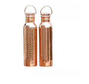 Customized Copper & <b>Stainless</b> <b>Steel</b> Tumbler Simple Design Hot Anti-Bacterial Water <b>Bottle</b> with Wall Logo Style Tea Accessories - Product Image 2