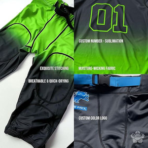 Nouveau design personnalisé 7v7 drapeau football américain uniformes jeunesse haute qualité Sublimation maillots de football américain drapeau football - Product Image 5