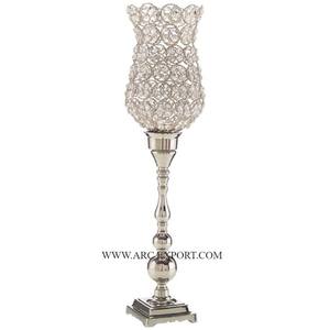 Vela de iluminación interior para el hogar, espejo votivo, Metal pulido y Material de cristal, mesa de forma redonda, centro de mesa decorativo votivo - Product Image 2