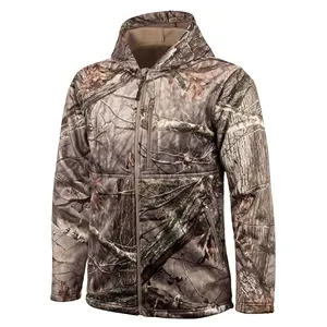 Schwere wind dichte Soft shell Fleece Futter Jagd jacke Wasserdichte Soft shell Camo Jagd jacke für die Bogen jagd