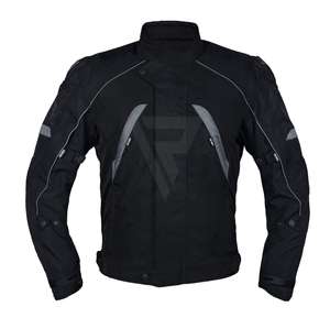 Veste de course Cardura 600D de haute qualité pour motos équipement de sécurité imperméable avec logo arrière veste de cavalier noir Offre Spéciale - Product Image 4