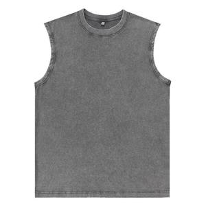 Débardeur de sport sans manches personnalisé pour homme, vêtements de musculation, débardeur vintage délavé pour muscle - Product Image 3