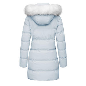 Veste Parka d'hiver de haute qualité pour femmes coupe-vent imperméable avec longue capuche rembourrée chaud respirant manteaux à glissière vestes - Product Image 4