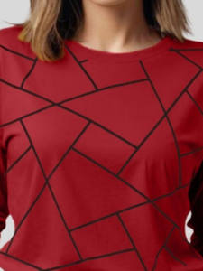 2025 camiseta única para mujer comodidad de gran tamaño verano venta al por mayor impresión transpirable correr camiseta impresa manga completa - Product Image 5