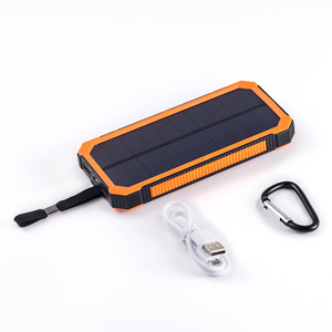 <span class=keywords><strong>Portable</strong></span> 20000mAh Double USB <span class=keywords><strong>Chargeur</strong></span> <span class=keywords><strong>Solaire</strong></span> Étanche Camping En Plein Air Power Bank avec Lumière LED pour Téléphone Mobile - Product Image 4