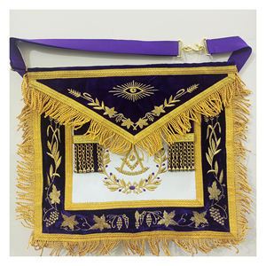 DELANTAL MAESTRO PASADO LODGE BORDADO TOTALMENTE A MANO - Product Image 1