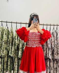 ชุดเดรสสตรีแบบอัฟกัน คูชี สีสันตามสั่ง คุณภาพสูง 100% ชุดลำลองและชุดออกงาน สไตล์อินเดีย บันจารา วินเทจ - Product Image 3