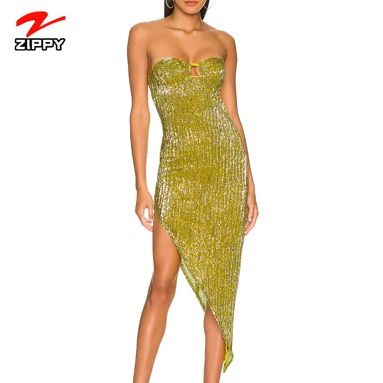 Fall elegant sexy lady long sleeve v-neck sequin mesh suit dress party evening maxi dresses women