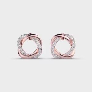 Pendientes de tachuelas de diamantes recién llegados para mujer, pendientes de moissanita para exportación, venta de proveedor indio al mejor precio - Product Image 4