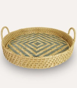 Juego más vendido de 2 bandejas rectangulares grandes de bambú para servir hechas a mano en Vietnam, bellamente naturales y únicas - Product Image 5