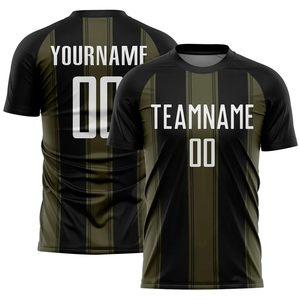 Camiseta de Fútbol con Gráficos de Líneas Multicolores para Hombre, Nombre del Equipo Personalizado, Uniforme de Fútbol por Sublimación, Camiseta Deportiva de Manga Corta para Verano - Product Image 4