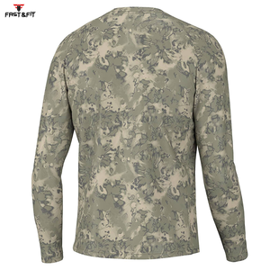 Camisa de pesca de manga larga transpirable de diseño personalizado de alta calidad 100% poliéster impresión Digital UPF 50 impermeable - Product Image 2