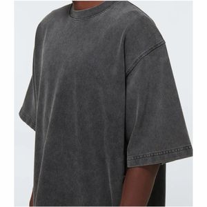 T-shirt pour hommes marque privée t-shirts haute qualité t-shirts surdimensionnés vêtements pour hommes en gros personnalisé 100% coton t-shirt blanc - Product Image 2