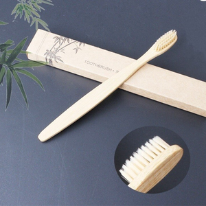 Cepillo de dientes de bambú Natural 100% para adultos y niños, cerdas suaves biodegradables ecológicas orgánicas, logotipo personalizado, desechable para el hogar - Product Image 5