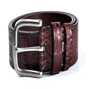 Ceinture en cuir texturé de style tendance personnalisé, nouvelle collection 2026, pour hommes, design durable de qualité supérieure, prix de gros - Product Image 5