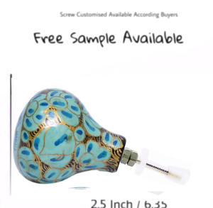 Hot Selling <b>Industrial</b> Wooden Floral Hand Painted Knobs for Cabinet Drawer Door-for Bedroom Hotel Outdoor Warehouse School Use - Product Image 3